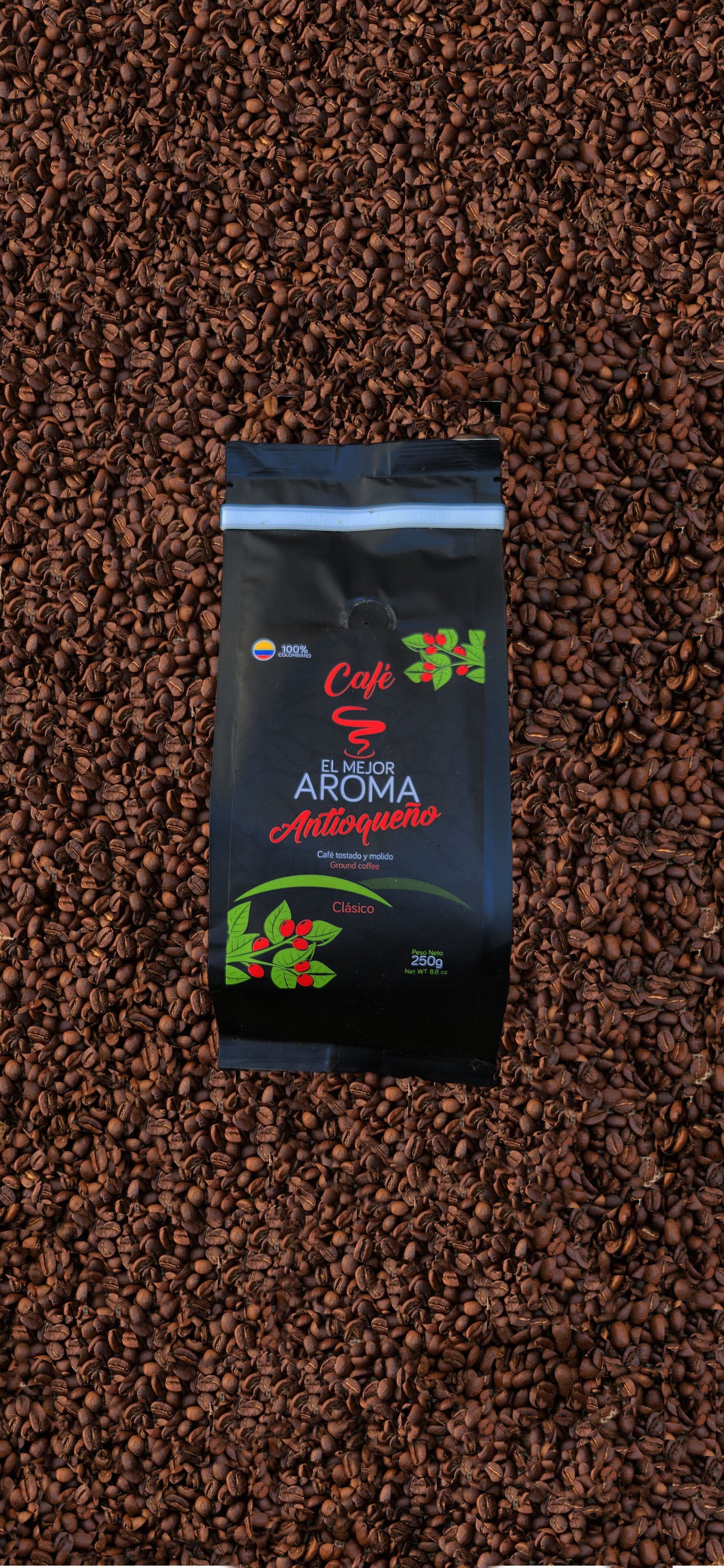 El Mejor Aroma Antioqueño Coffee 250 g – Arabica Castillo, Medium Roast