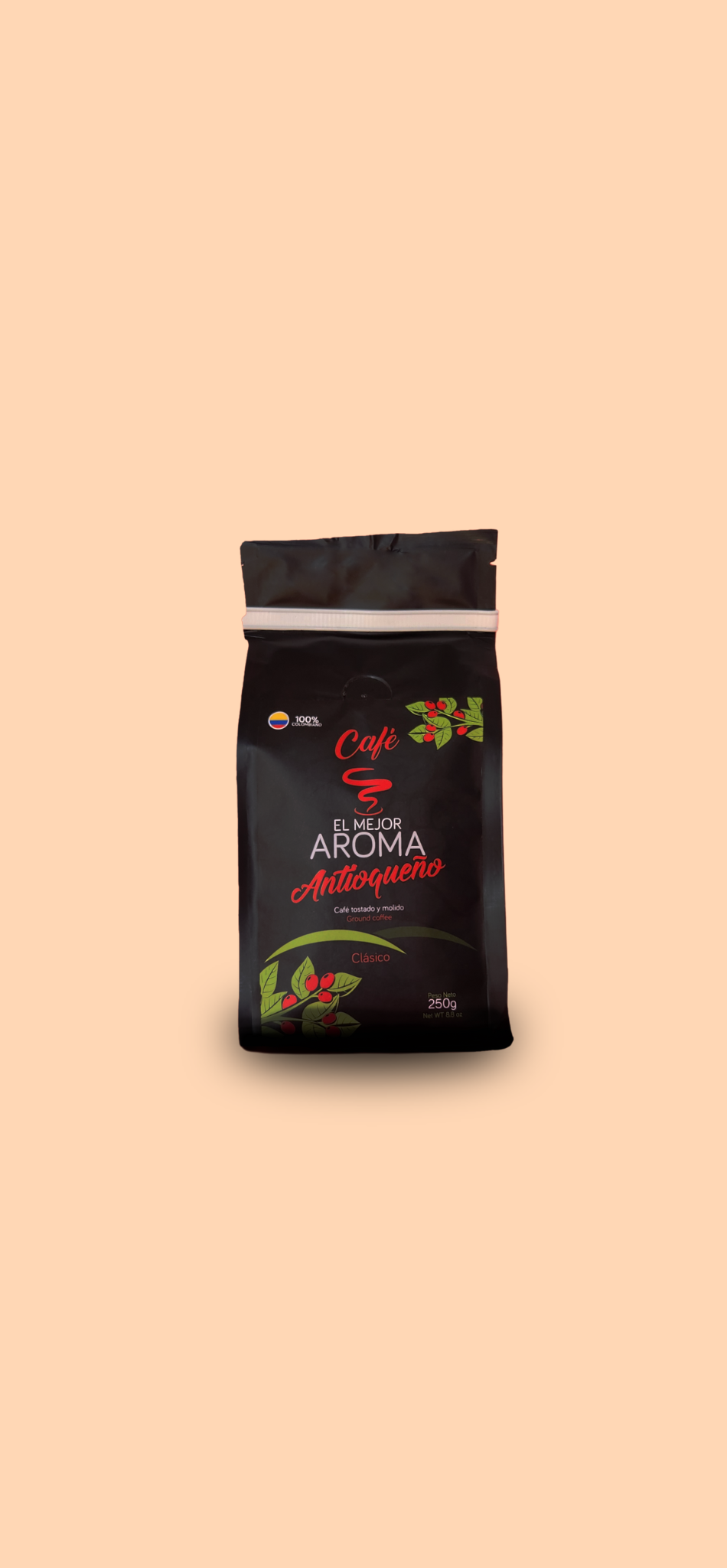 El Mejor Aroma Antioqueño Coffee 250 g – Arabica Castillo, Medium Roast