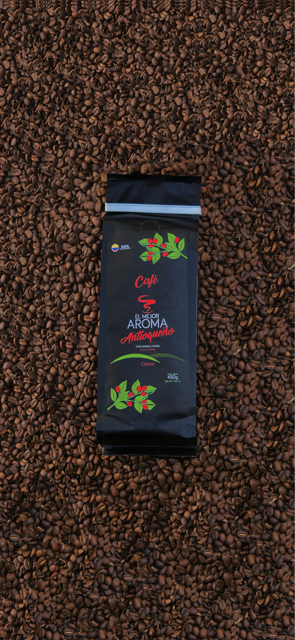 El Mejor Aroma Antioqueño Coffee 450 g(15.87 oz)  – Arabica Castillo, Medium Roast